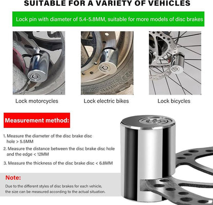 Motorcycle Disc Brake Lock – Anti-Theft Alloy Steel Security Lock with 2 Keys