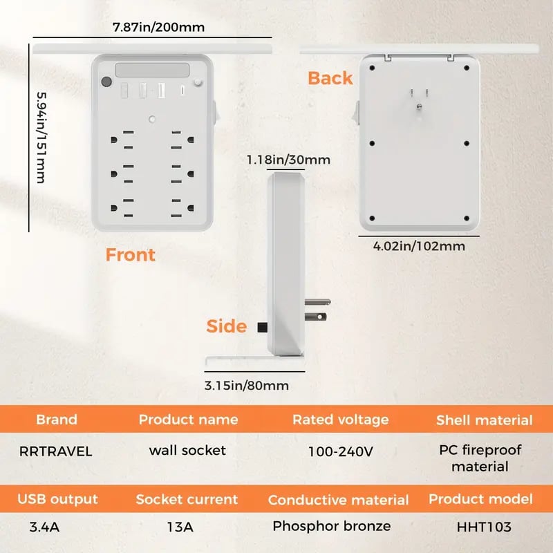 Wall Outlet Extender with Shelf Night（Buy 2 Free Shipping✈️）
