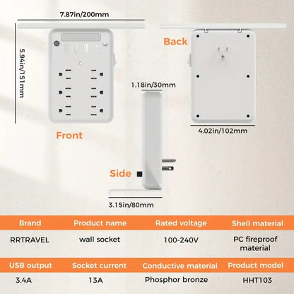 Wall Outlet Extender with Shelf Night（Buy 2 Free Shipping✈️）