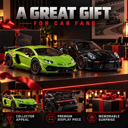 🏎️💨 Track-Inspired Sports Car Display Model – Exhaust Mist Effect Collector Decor!!!