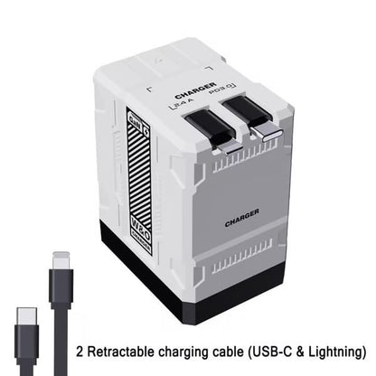 🏆HOT SALE ✨ Tangle-Free & Travel Ready! Retractable 20W Charger - Powers iPhone, iPad & Watch Simultaneously.