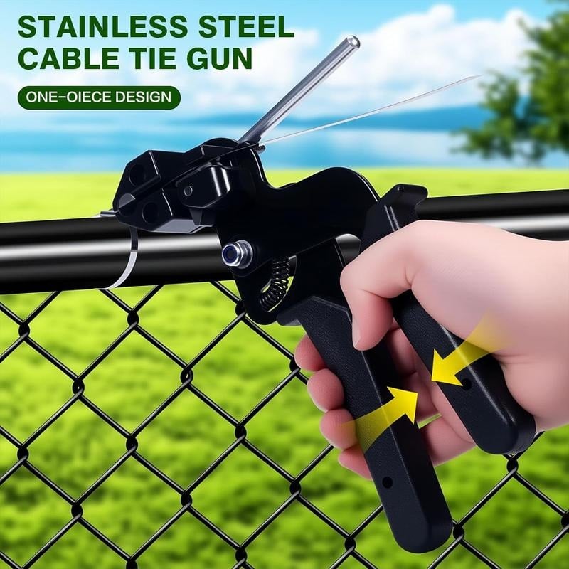 🛠️304 Stainless Steel Zip Tie Set – 4X strength, weatherproof.