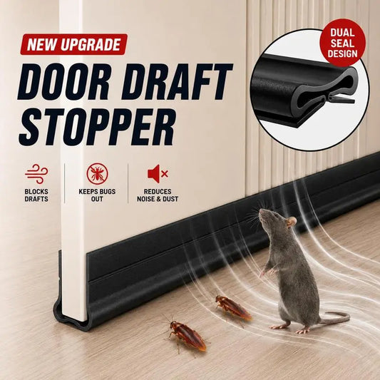 Triple Seal Under-Door Draft Stopper – Self-Adhesive PVC Weather Strip