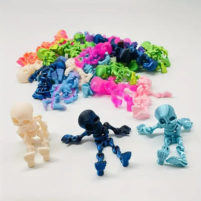 2026 Hot Sale💀 3D Printed Skeleton Mini Statues – Fun Spooky Decor!