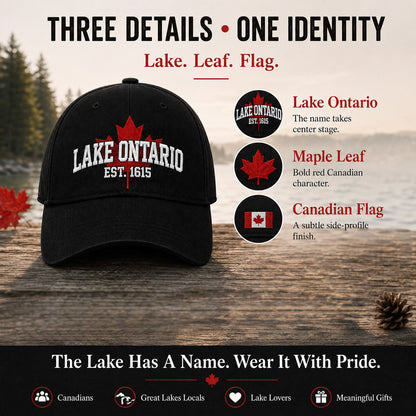 🔥LAST DAY 50% OFF - 🍁Lake Ontario Forever – Heritage Cap (🧢100% Cotton)