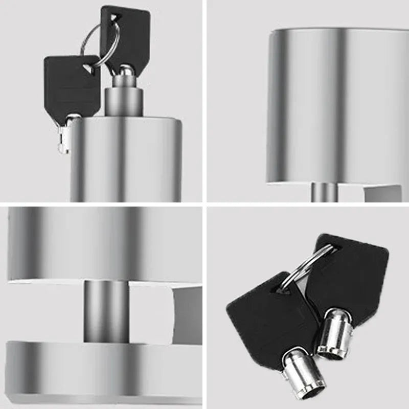 🏍️ Motorcycle & Bicycle Disc Brake Lock with Push-to-Lock Design