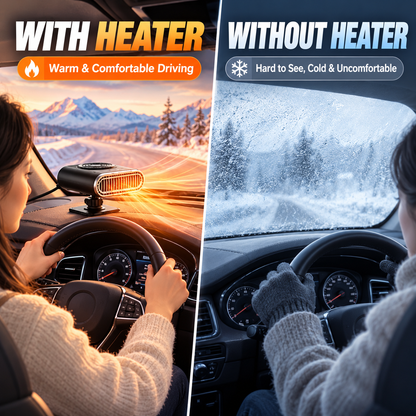 🔥 360° Portable Car Heater & Rapid Windshield Defroster