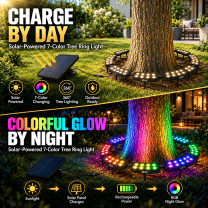 🌳✨One Tree. Endless Colors. – Solar RGB Landscape Ring Light