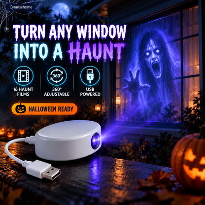 Seasonal Window Projection Light, Halloween & Christmas Decor