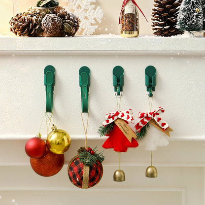 🎄Rugged, Durable, Versatile✨ 6PCS Christmas Silicone Garland Hangers