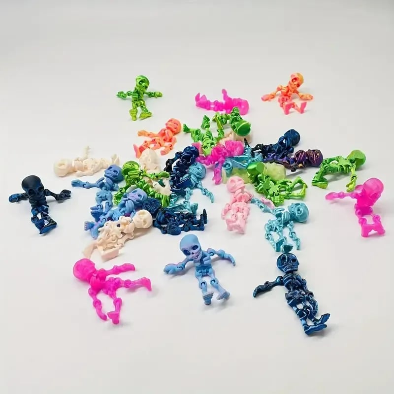 2026 Hot Sale💀 3D Printed Skeleton Mini Statues – Fun Spooky Decor!