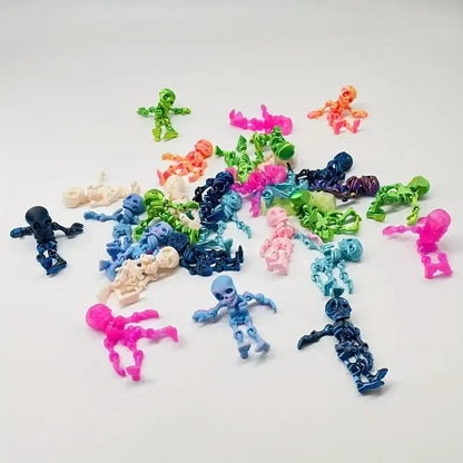 2026 Hot Sale💀 3D Printed Skeleton Mini Statues – Fun Spooky Decor!