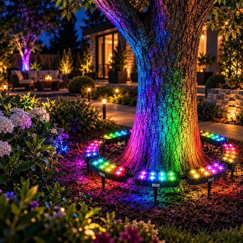 🌳✨One Tree. Endless Colors. – Solar RGB Landscape Ring Light
