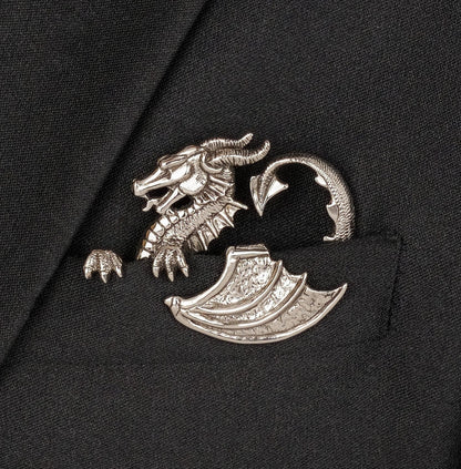 🐊✨ Luxury Sculpted Animal Brooch – Premium Statement Piece for Suits & Blazers