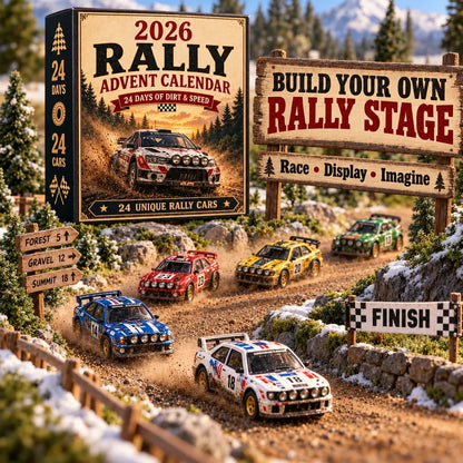 24-Day Rally Car Advent Calendar for Racing Fans – Countdown to Christmas🎄💨