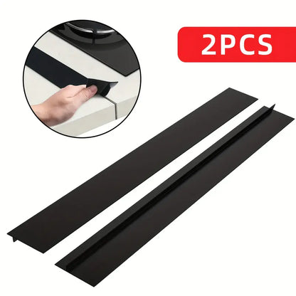 2Pcs Universal Self-Adhesive Silicone Stovetop Gap Covers