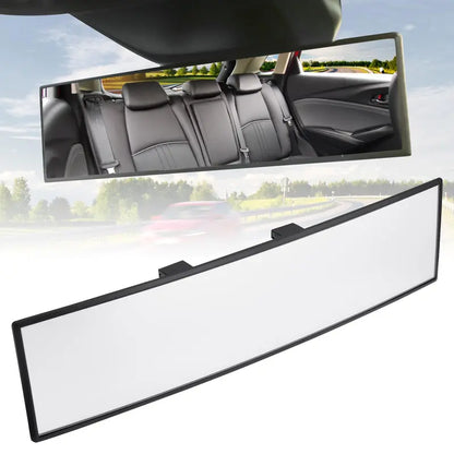 🚗 Wide Angle Rear View Mirror – 12' Anti-Glare Panoramic Clip-On Car Mirror