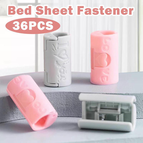 36-Piece Adjustable Bed Sheet Grippers – Anti-Slip Mattress Clips