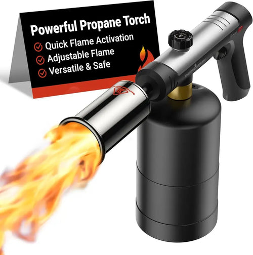 1-Touch Max Fire Durable Brass-ABS Culinary Propane Blow Torch Gun
