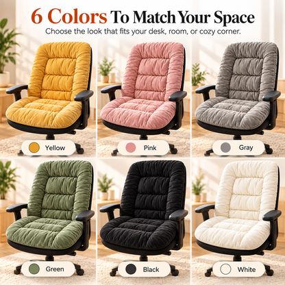 🔥 Heated Seat & Back Cushion – Plush Chair Warmer