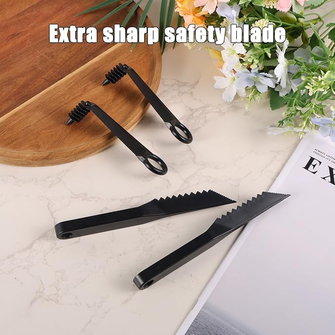 Fruit & Vegetable Carving Kit, Spiral Slicer + Serrated Knife for Party Fruit Platter Decor