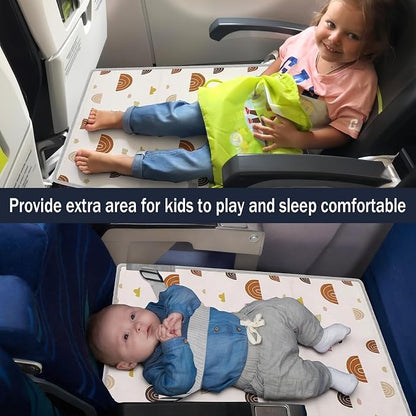 🚞Portable Kids Travel Bed | Airplane & Train Seat Extender, Anti-slip Foldable Sleeping Mat for Toddler Long Journey