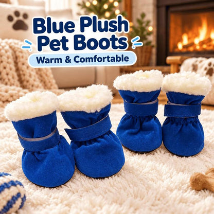 Soft Velvet Dog Booties – Warm, Non-Slip Paw Covers for Small Dogs
