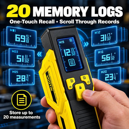 📏 3-in-1 Digital Laser Tape Measure  – 16.4 FT Self-Locking Tape with LCD Display & USB-C Charging⚡