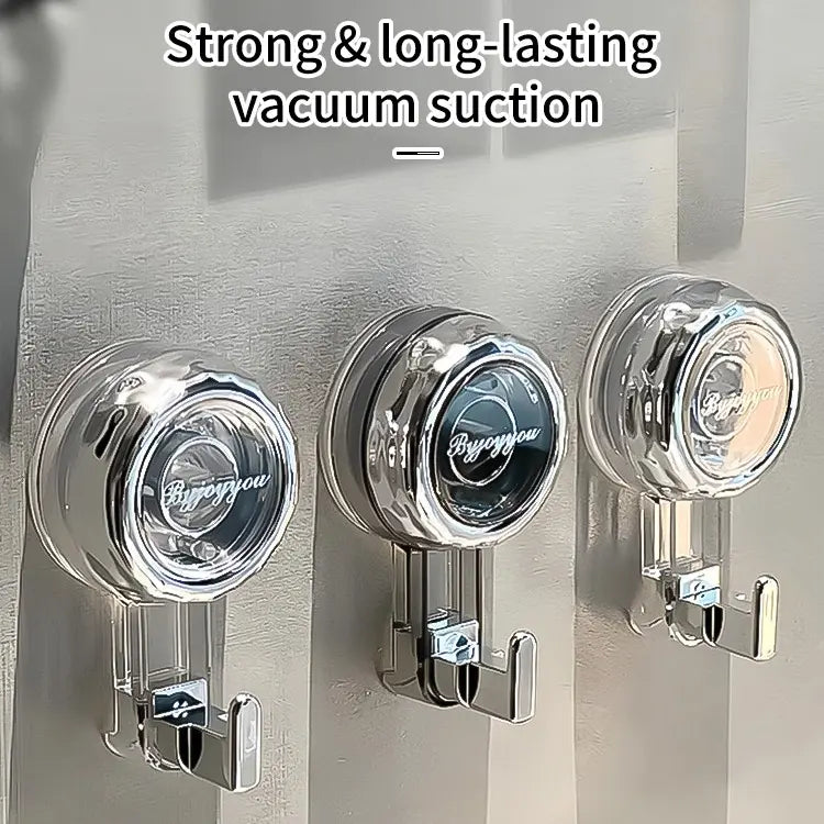 ABS Reusable Suction Hooks & Rails - No Nails No Holes, No Tools/Drill Required