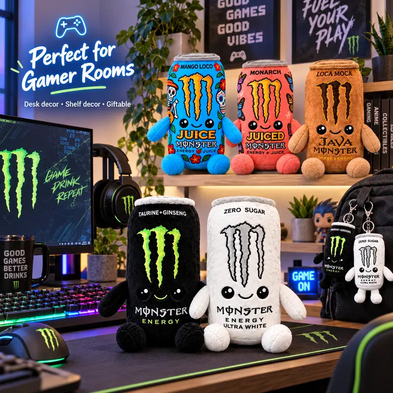 🔥Special 50%OFF🎁Energy Drink Can Plushie – Your Cute Desk Buddy