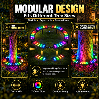 🌳✨One Tree. Endless Colors. – Solar RGB Landscape Ring Light