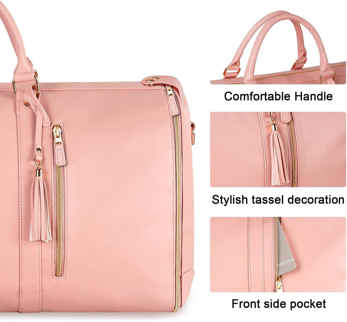 2-in-1 Convertible Garment Duffle – Carry-On with Hanging Suit Compartment & Shoe Storage