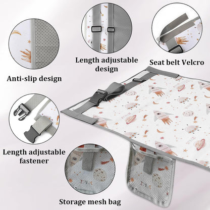 🚞Portable Kids Travel Bed | Airplane & Train Seat Extender, Anti-slip Foldable Sleeping Mat for Toddler Long Journey