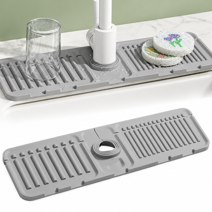 Tap Mat for Kitchen Sink, Splash Guard, Silicone Drying Mat, Quick Drying Stone Sink Tray ✨