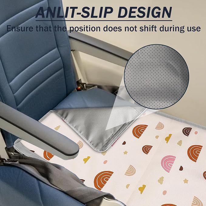 🚞Portable Kids Travel Bed | Airplane & Train Seat Extender, Anti-slip Foldable Sleeping Mat for Toddler Long Journey