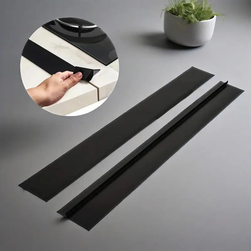 2Pcs Universal Self-Adhesive Silicone Stovetop Gap Covers