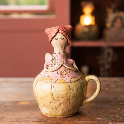 💖 Handmade Fairies Storage Jar/Mug