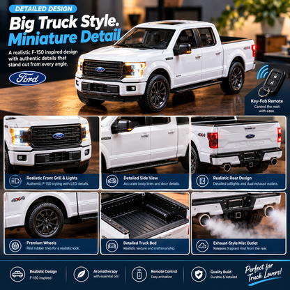 🚙 Realistic Pickup Truck Essential Oil Diffuser – Remote-Controlled Aromatherapy Mist with Exhaust Smoke Effect