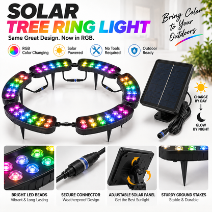 🌳✨One Tree. Endless Colors. – Solar RGB Landscape Ring Light