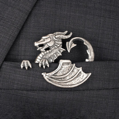 🐊✨ Luxury Sculpted Animal Brooch – Premium Statement Piece for Suits & Blazers