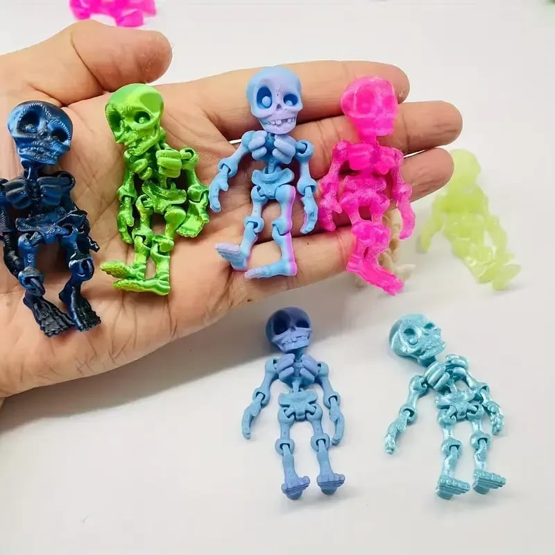 2026 Hot Sale💀 3D Printed Skeleton Mini Statues – Fun Spooky Decor!