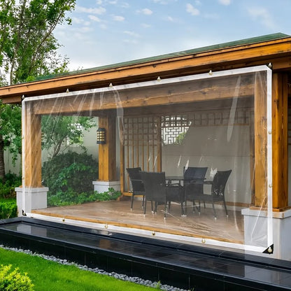 RainShield Pro™ Transparent Waterproof Tarp – Heavy-Duty Outdoor Cover with Secure Grommets