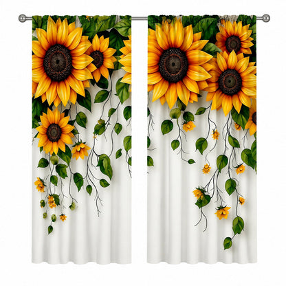 Burgundy Rose Floral Window Curtains – Vintage Lace-Inspired Light-Filtering Rod Pocket Curtains