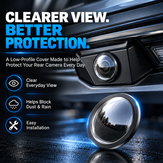 Universal Rear Camera Lens Protector Cover – Clear Low-Profile Shield for Dust, Rain & Road Debris