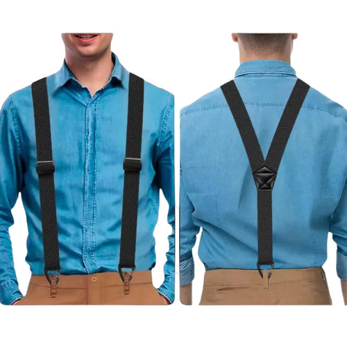 Limited time 50% off-Men's X-Back Suspenders with Hook Clips