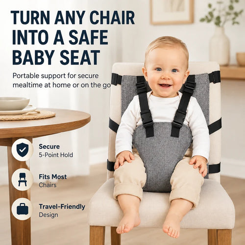 👶Baby Chair Harness Strap – 5-Point Safety & Travel-Ready Design