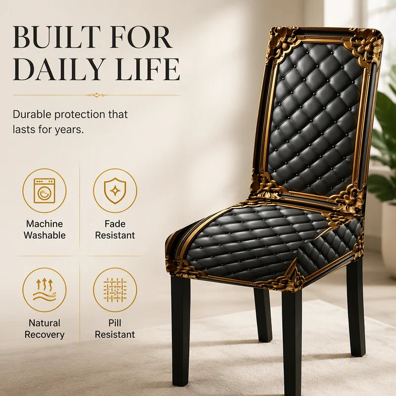 📢📢BUY 5 GET 5 FREE  !! ⏰ Washable Stretch Chair Cover – Snug fit, durable & easy‑clean ✨