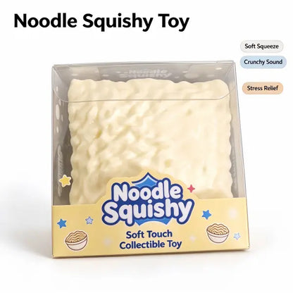Noodle Squishy Collectible Toy Crunchy Sound Soft Touch Stress Relief
