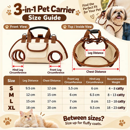 🐾✨Hands-Free Pet Sling & Harness Carrier