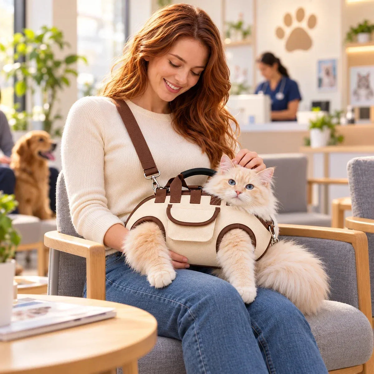 🐾✨Hands-Free Pet Sling & Harness Carrier